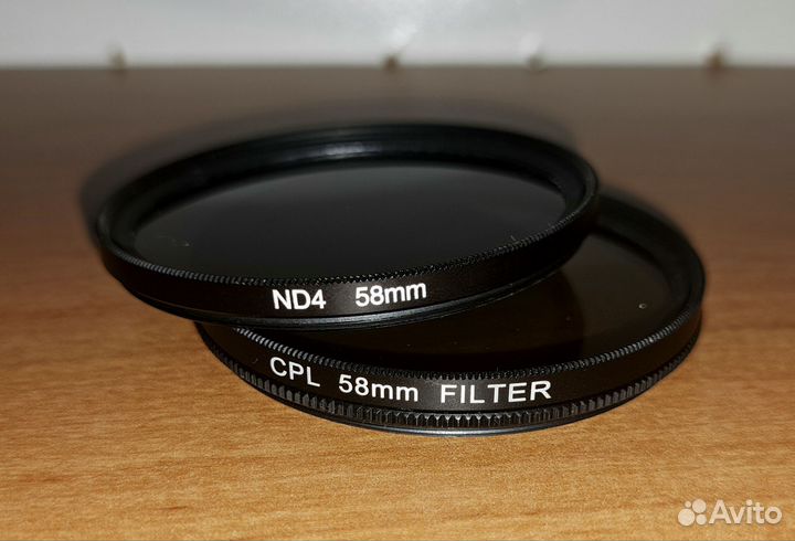 Фильтры для камеры ND4 58mm и CPL 58mm