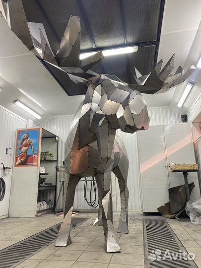 Модель Лось фигура из металла 2300 мм