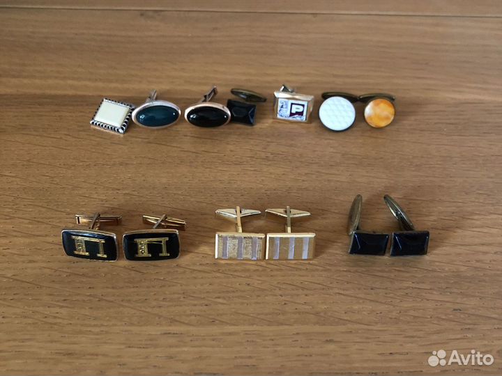 Зажим для галстука и запонки