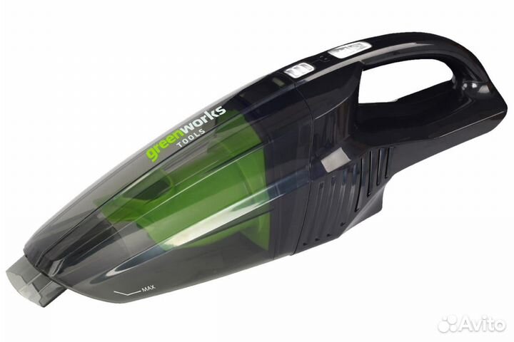 Ручной аккумуляторный пылесос Greenworks G24HV