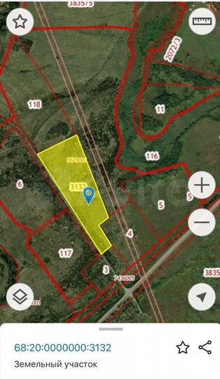 Участок 5,73 га (СНТ, ДНП)