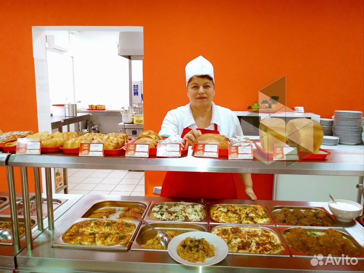 Кассир на линию раздачи в столовую