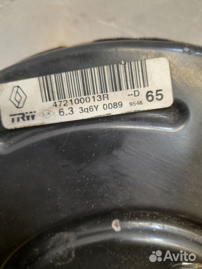 Усилитель тормозов вакуумный Scenic 3 Megane 3