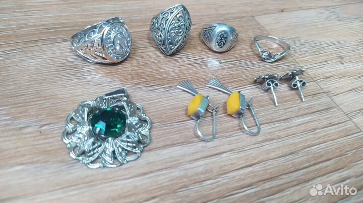 Ювелирные серебряные украшения СССР