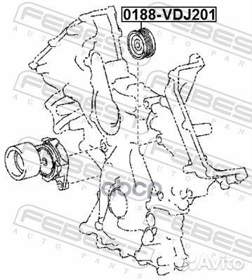 Ролик обводной 0188VDJ201 Febest
