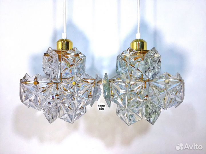 Светильник подвесной хрустальный СССР