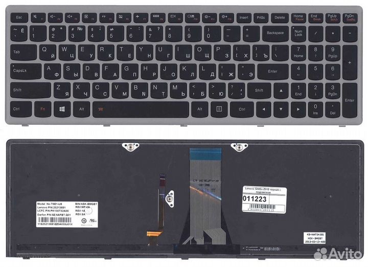 Клавиатура для ноутбука lenovo G505S Z510 S510
