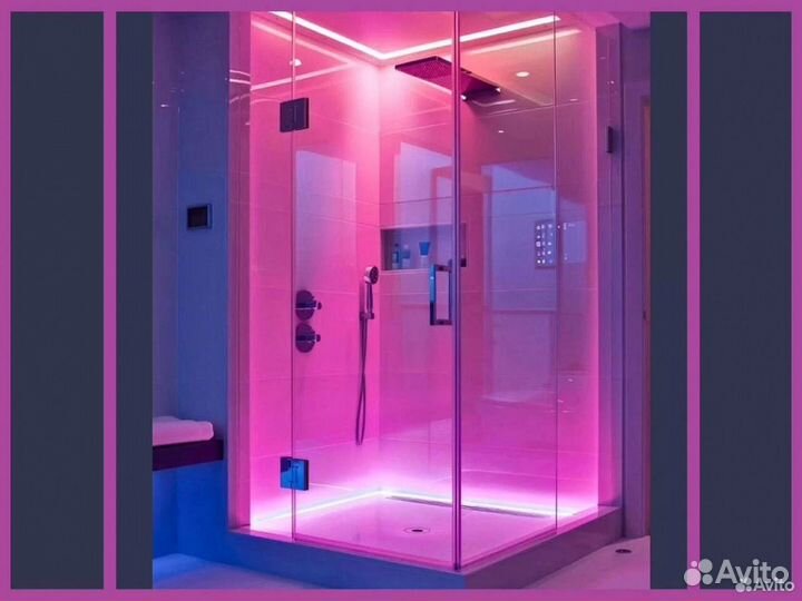 Душевые стеклянные ограждения гарантия 5 лет