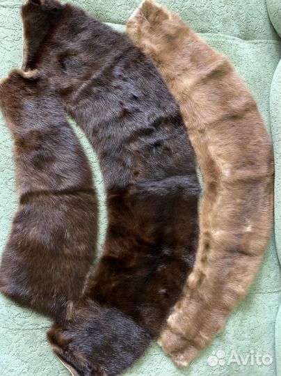 Шкурка животного, песец и норка, лица