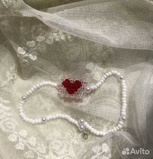 Колье чокер из бисера
