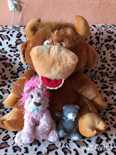 Большой мягкий Бычок высота - 80см