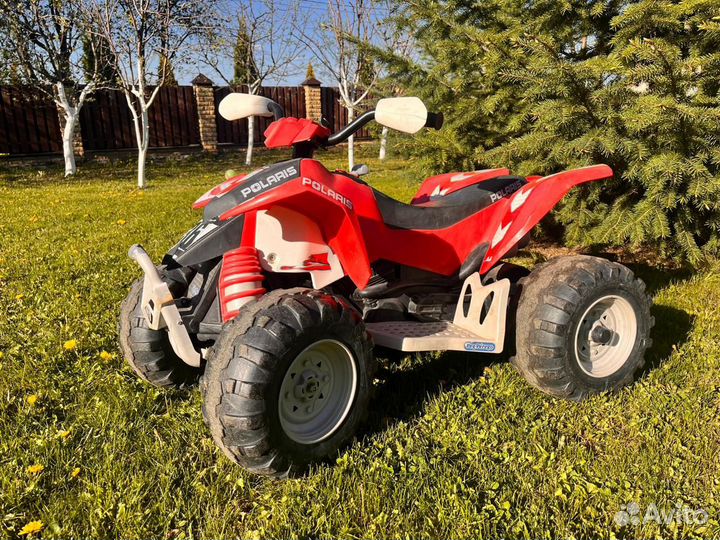 Электро квадроцикл peg perego polaris 450