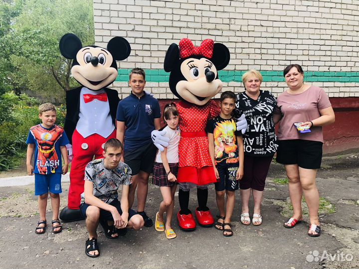 Ростовая кукла поздравление Микки и Минни Маусы