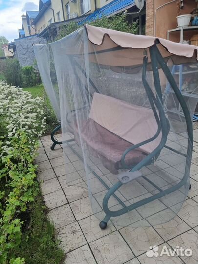 Садовая качеля бу