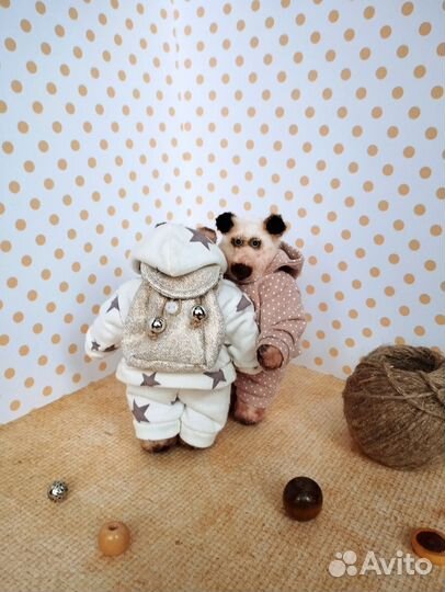 Фитнес мишки Маша и Миша. Рост 12,5см