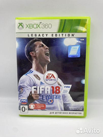 FIFA 18 xbox 360 (б/у, рус.)