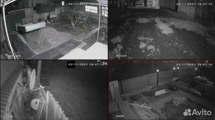 Новый комплект видеонаблюдения 2 камеры, AHD, 2мп