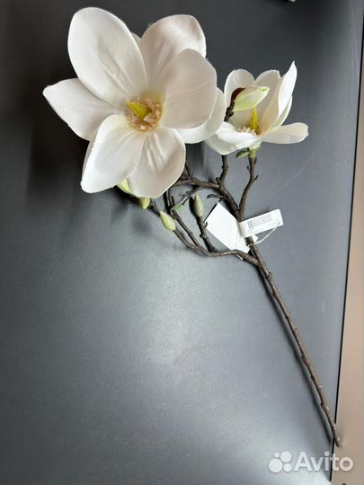 Цветок искусственный IKEA smycka смикка Магнолия