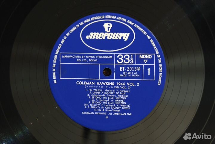 Coleman Hawkins – 1944 Vol. 2 – Japan 1973