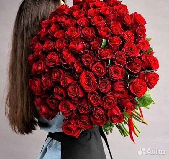 Розы Метровые 100 см доставка Москва