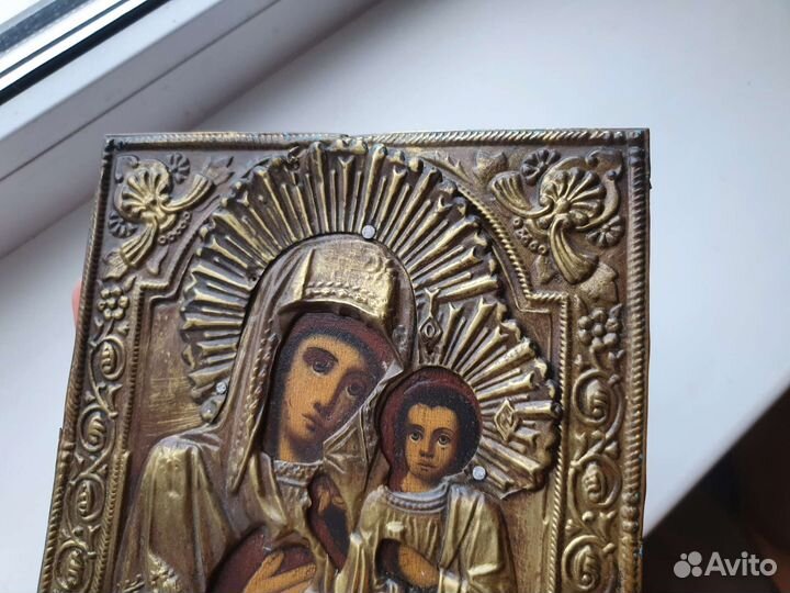 Тихвинская икона Божией Матери 19 век