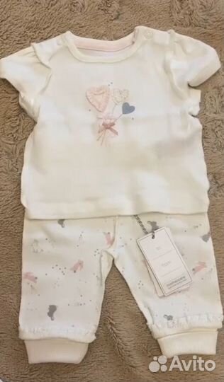 Костюм для новорожденного кофта штанишки