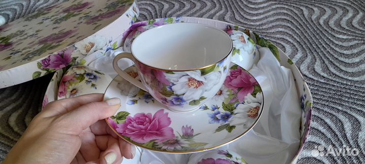 Чайный сервиз 6 персон чашки и блюдца
