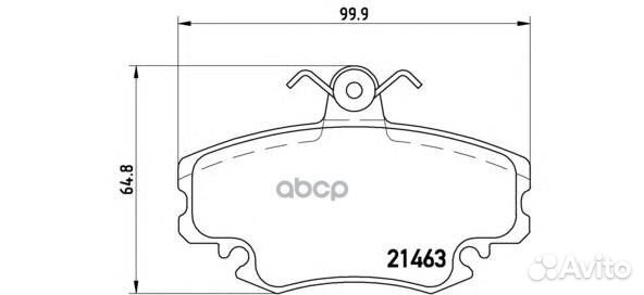 Колодки тормозные дисковые перед LCV P 68 0
