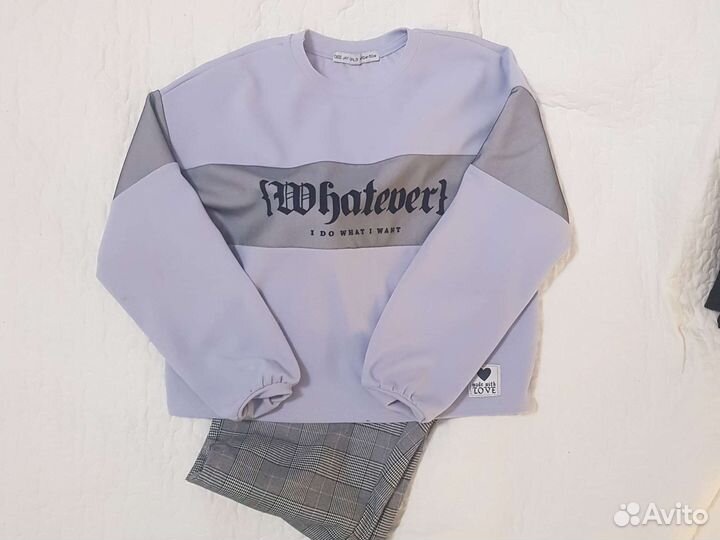 Брюки, джинсы для девочки,146-152. 4-брюк и кофта