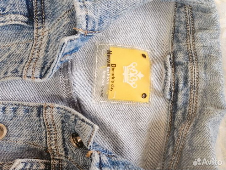 Женская джинсовая куртка голубая Dimarkis day