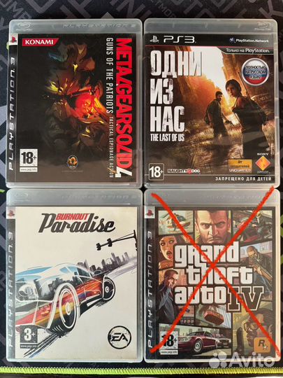 Игры диски PS3, PS4, PSP