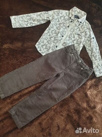 Рубашка и брюки для мальчика 92
