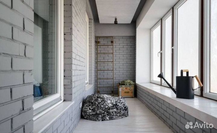 Отделка балконов и остекление