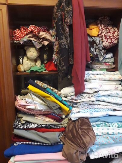 Ткани отрезы СССР натуральный шёлк.драп.бати