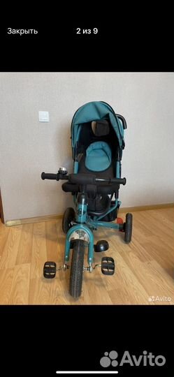 Детский велосипед с родительской ручкой