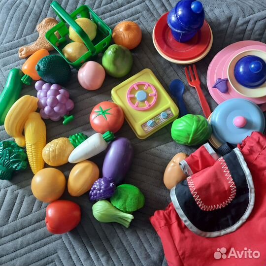 Детская посуда кухня овощи