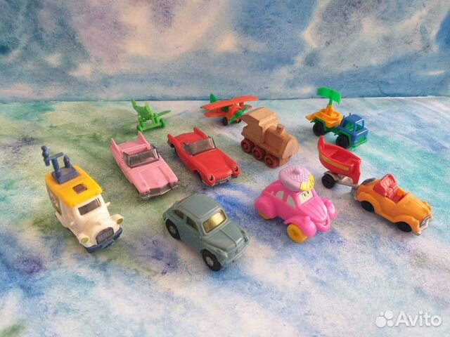 Игрушки из киндер сюрприза 90-х транспорт