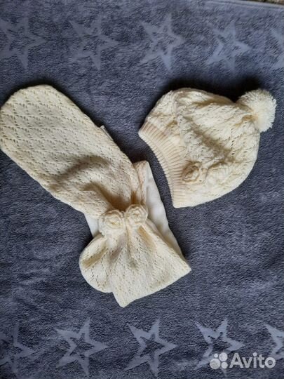 Шапка для девочки 1-3 года