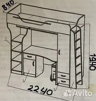 Кровать-чердак