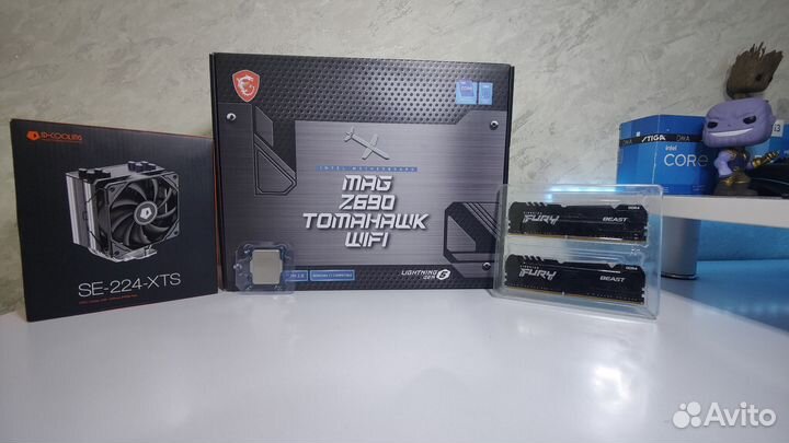 Новый комплект i5 13600kf+z690+32gb ddr4+кулер