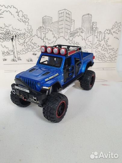 Моделька Джип Вранглер Рубикон