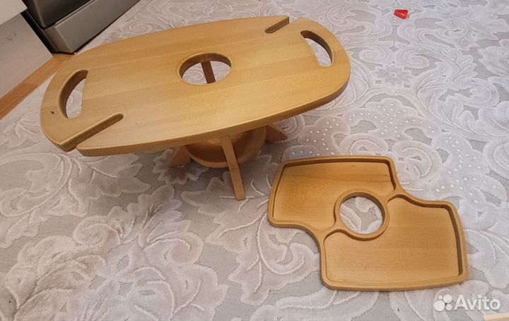 Винный столик из массива дуба и менажница