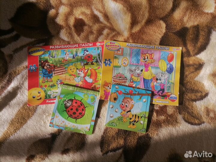 Пазлы для малышей пакетом