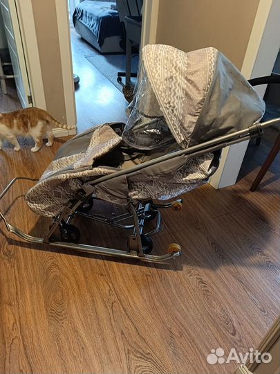 Детские санки коляска бу