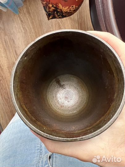 Царская чугунная ступка с пестиком раритет