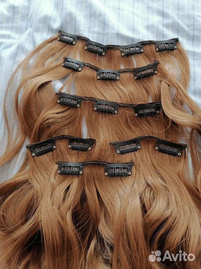 Волосы на заколках