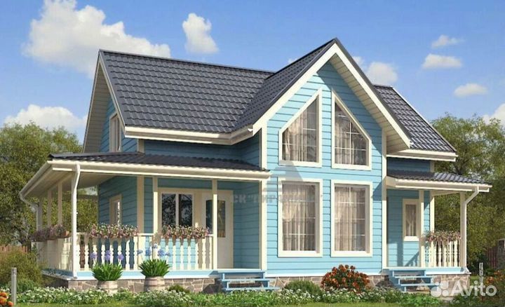 Каркасный дом 7,5*12 по договору с гарантией