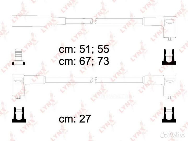 Lynxauto SPE4609 Комплект высоковольтных проводов