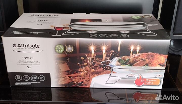 Огнеупорное стекло для печи с мармитом и крышкой