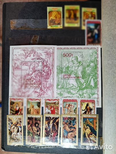 Коллекция почтовых марок по теме 